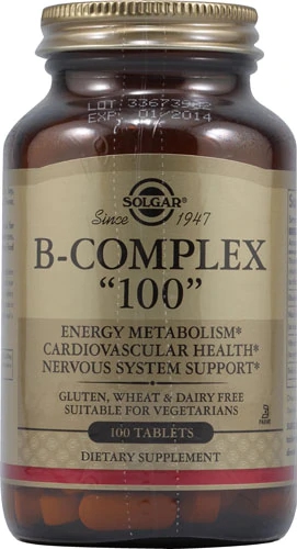 Solgar B-Complex 100 -- 100 Tablets