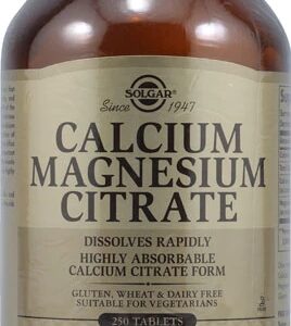 Solgar Calcium Magnesium Citrate -- 250 Tablets
