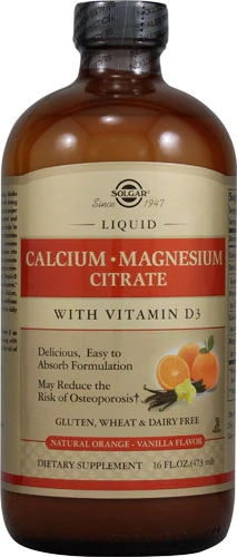 Comprar Solgar Calcium Magnesium Citrate Liquid with Vitamin D3 Natural Orange Vanilla -- 16 fl oz