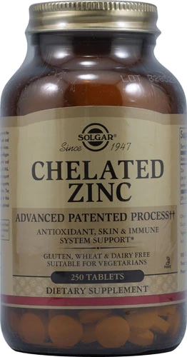 Comprar Solgar Chelated Zinc -- 250 Tablets