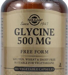 Solgar Glycine -- 500 mg - 100 Vegetable Capsules