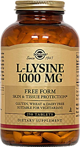 Comprar Solgar L-Lysine -- 1000 mg - 250 Tablets