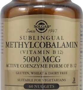 Comprar Solgar Methylcobalamin Sublingual Vitamin B12 -- 5000 mcg - 60 Nuggets