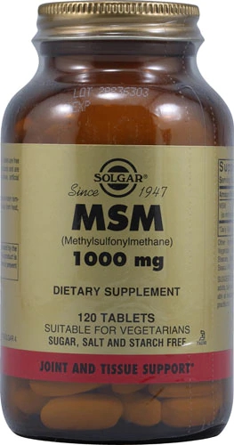 Comprar Solgar MSM -- 1000 mg - 120 Tablets
