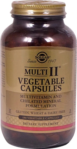 Comprar Solgar Multi II® Multivitamin and Mineral Formula -- 180 Vegetable Capsules