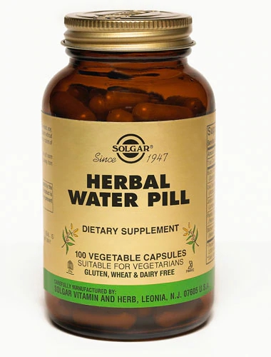 Solgar Natural Herbal Water Pill -- 100 Vegetable Capsules