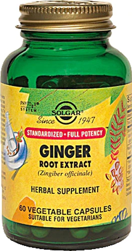 Solgar Ginger Root Extract -- 60 Vegetable Capsules