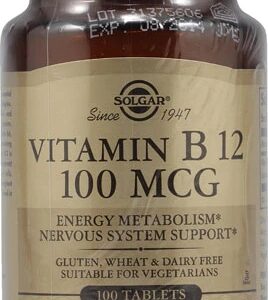Comprar Solgar Vitamin B12 -- 100 mcg - 100 Tablets