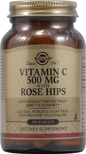 Comprar Solgar Vitamin C with Rose Hips -- 500 mg - 100 Tablets