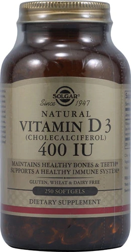 Comprar Solgar Vitamin D3 Cholecalciferol -- 400 IU - 250 Softgels