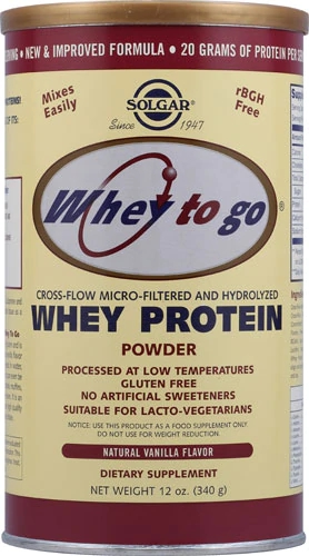 Comprar Solgar Whey To Go® Whey Protein Powder Natural Vanilla -- 12 oz