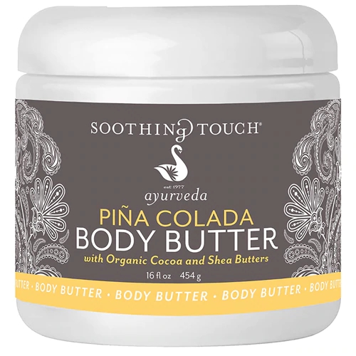 Soothing Touch Pina Colada Body Butter with Organic Cocoa and Shea Butters -- 16 oz
