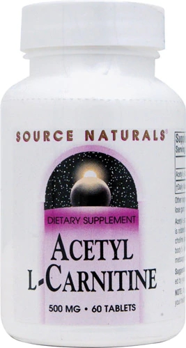 Comprar Source Naturals Acetyl L-Carnitine -- 500 mg - 60 Tablets
