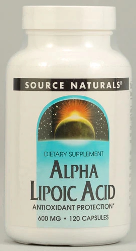 Source Naturals Alpha Lipoic Acid -- 600 mg - 120 Capsules