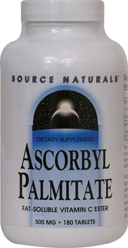 Source Naturals Ascorbyl Palmitate -- 500 mg - 180 Tablets
