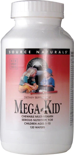 Comprar Source Naturals Mega-Kid Chewable Multi Vitamin Natural Berry -- 120 Chewable Wafers