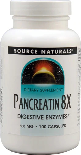 Comprar Source Naturals Pancreatin 8X -- 500 mg - 100 Capsules