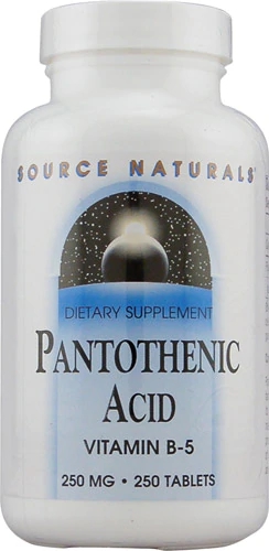 Comprar Source Naturals Pantothenic Acid Vitamin B-5 -- 250 mg - 250 Tablets