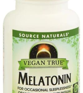 Source Naturals Vegan True™ Melatonin -- 3 mg - 60 Vegetarian Capsules