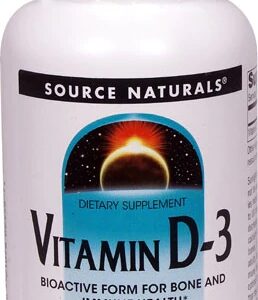 Source Naturals Vitamin D-3 -- 5000 IU - 240 Capsules