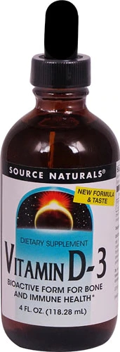 Source Naturals Vitamin D-3 Liquid -- 4 fl oz