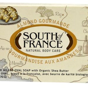 South of France French Milled Oval Soap Almond Gourmande -- 6 oz
