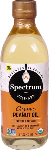 Spectrum Naturals Organic Peanut Oil -- 16 fl oz