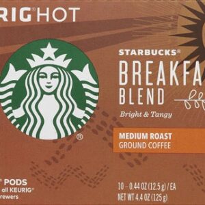 Starbucks Ground Coffee Medium Roast Breakfast Blend -- 10 K-Cups