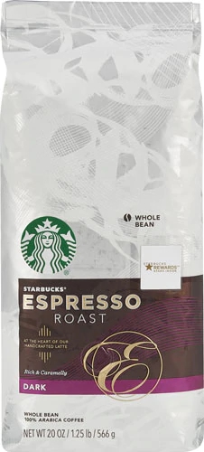 Comprar Starbucks Whole Bean Coffee Dark Roast Espresso Roast -- 20 oz