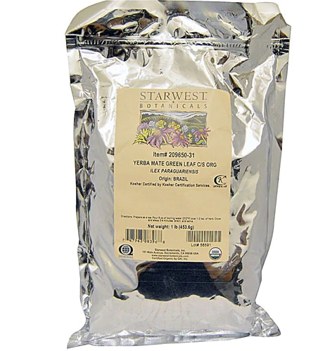 Comprar Starwest Botanicals Organic Yerba Mate Green Leaf Cut and Sifted -- 1 lb