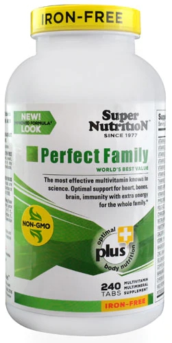 Comprar Super Nutrition Perfect Family Iron Free -- 240 Vegetarian Tablets