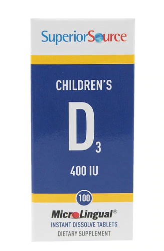 Comprar Superior Source Children's D3 -- 400 IU - 105 MicroLingual Tablets