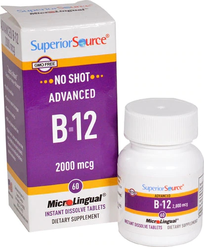 Comprar Superior Source No Shot B-12 -- 2000 mcg - 60 MicroLingual® Tablets