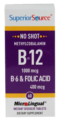 Comprar Superior Source No Shot® Methylcobalamin B12 B6 & Folic -- 60 Tablets