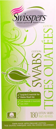 Comprar Swisspers Organic Cotton Swabs -- 180 Swabs