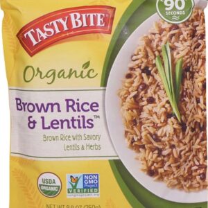 Tasty Bite Organic Brown Rice & Lentils -- 8.8 oz