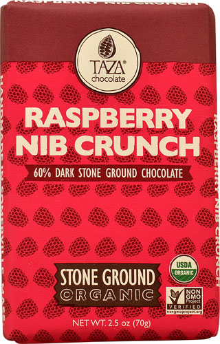 Comprar Taza Chocolate Dark Chocolate Bar Stone Ground Raspberry Nib Crunch -- 2.5 oz