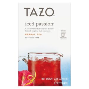 Tazo Iced Tea Herbal Passion -- 6 Filter Bags