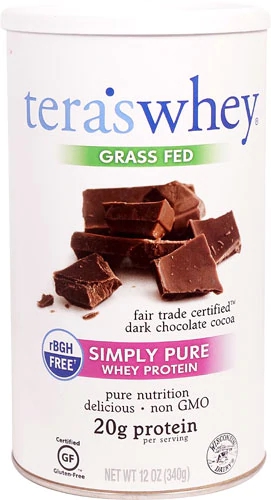 Tera's Whey rBGH Free Whey Protein Dark Chocolate Cocoa -- 12 oz