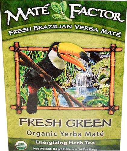 Comprar The Mate Factor Organic Yerba Mate Energizing Herb Tea Fresh Green -- 24 Tea Bags
