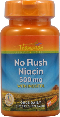 Comprar Thompson No Flush Niacin -- 500 mg - 30 Vegetarian Capsules
