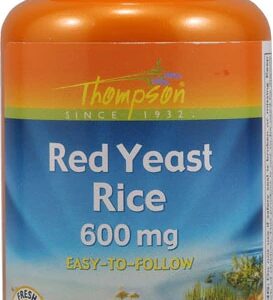 Thompson Red Yeast Rice -- 600 mg - 100 Vegetarian Capsules