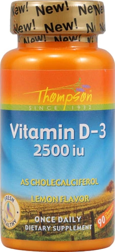 Comprar Thompson Vitamin D-3 Lemon -- 2500 IU - 90 Chewables