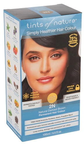 Tints of Nature Permanent Hair Colour 2N Natural Darkest Brown -- 4.4 fl oz