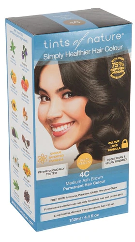 Comprar Tints of Nature Permanent Hair Colour 4C Medium Ash Brown -- 4.4 fl oz