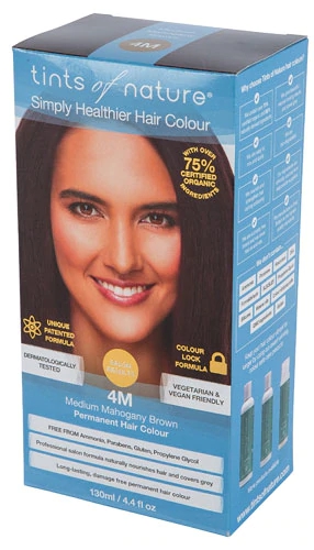 Tints of Nature Permanent Hair Colour 4M Medium Mahogany Brown -- 4.4 fl oz