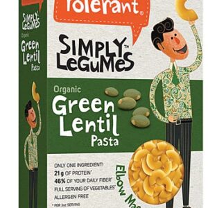 Tolerant Food Organic Green Lentil Pasta Simply Legumes™ Gluten Free Elbow Macaroni -- 8 oz