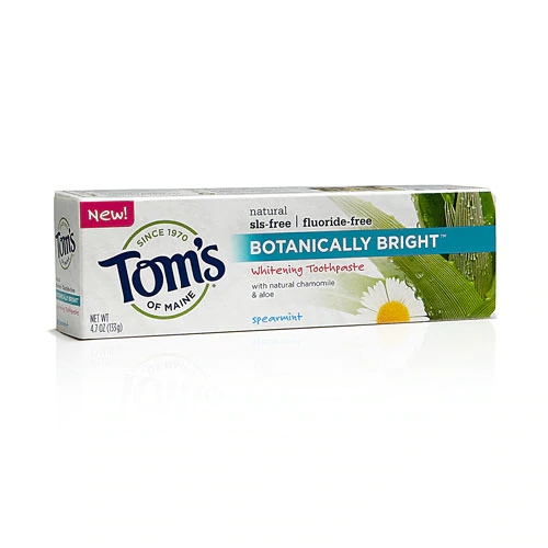 Comprar Tom's of Maine Botanically Bright Whitening Fluoride-Free Natural Toothpaste Spearmint -- 4.7 oz