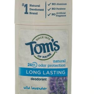 Tom's of Maine Natural Long Lasting Deodorant Aluminum-Free Wild Lavender -- 2.25 oz