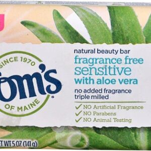 Tom's of Maine Sensitive Natural Beauty Bar Fragrance Free -- 5 oz